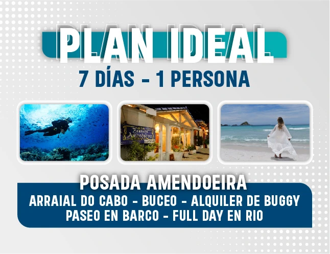 PLAN IDEAL EN BUZIOS POSADA AMENDOEIRA