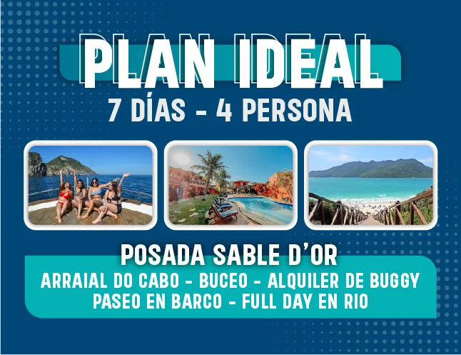 PLAN IDEAL  Pousada Sable D’or EN BUZIOS