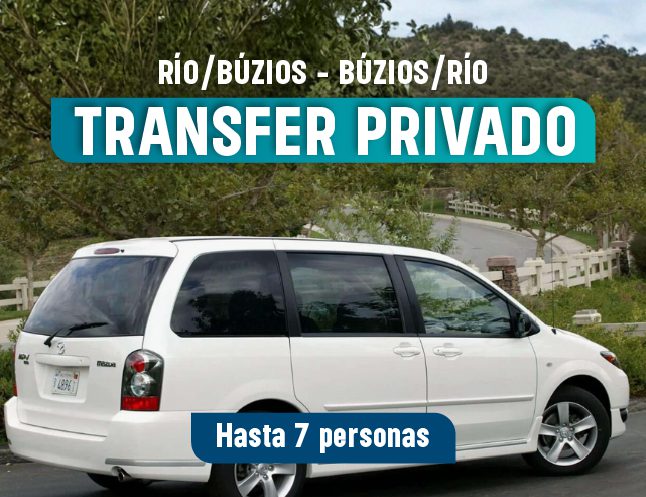 TRANSFER PRIVADO  BUZIOS a RIO DE JANEIRO HASTA 7 PAX