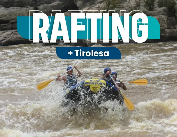 Aventura Total: Rafting y  Tirolesa con Transporte